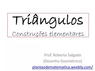 tri ngulos constru es elementares