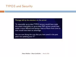 typo3 und security