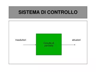 sistema di controllo