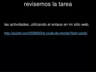 revisemos la tarea