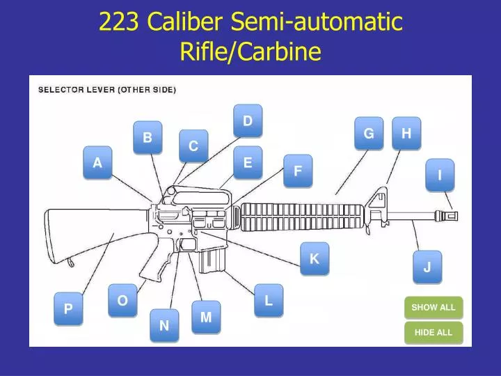 223 caliber semi automatic rifle carbine