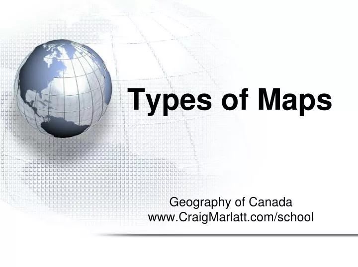 types of maps