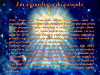 em algum lugar do passado