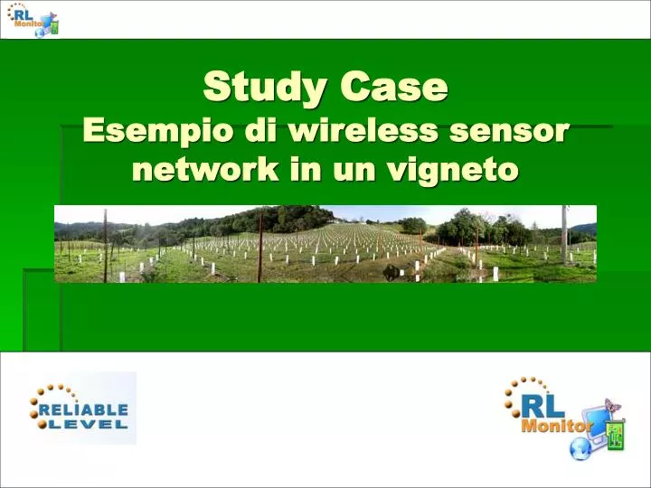 study case esempio di wireless sensor network in un vigneto