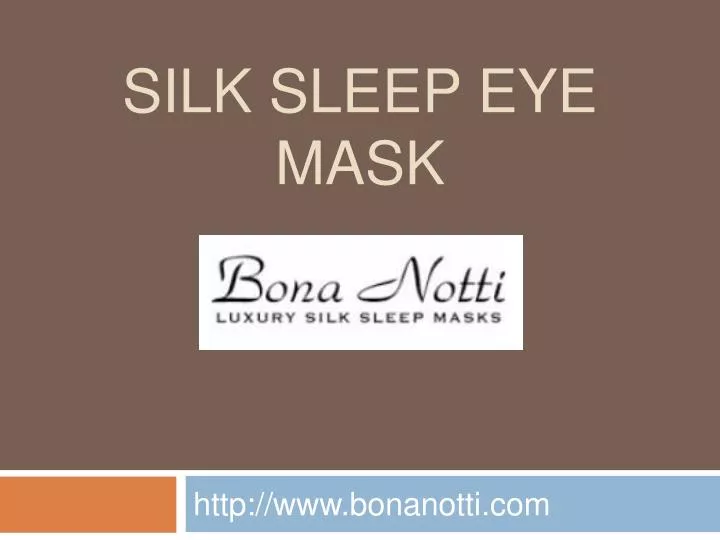 silk sleep eye mask