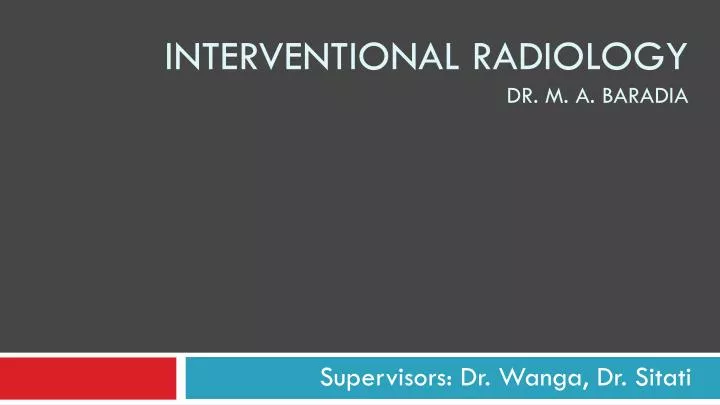 interventional radiology dr m a baradia