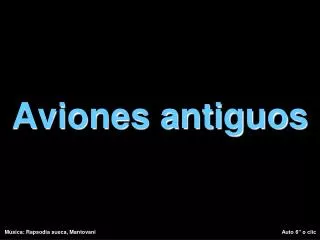 aviones antiguos