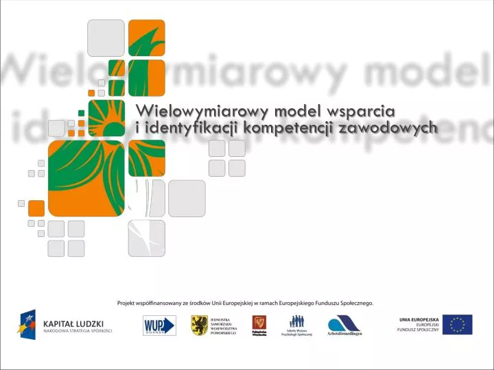 wielowymiarowy model wsparcia i identyfikacji kompetencji zawodowych