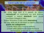 Cenni sulle reti di calcolatori - slide 1