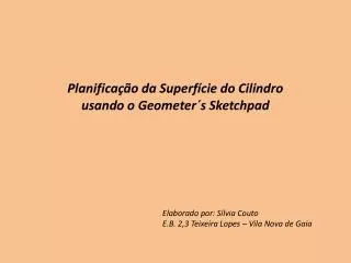 planifica o da superf cie do cilindro usando o geometer s sketchpad