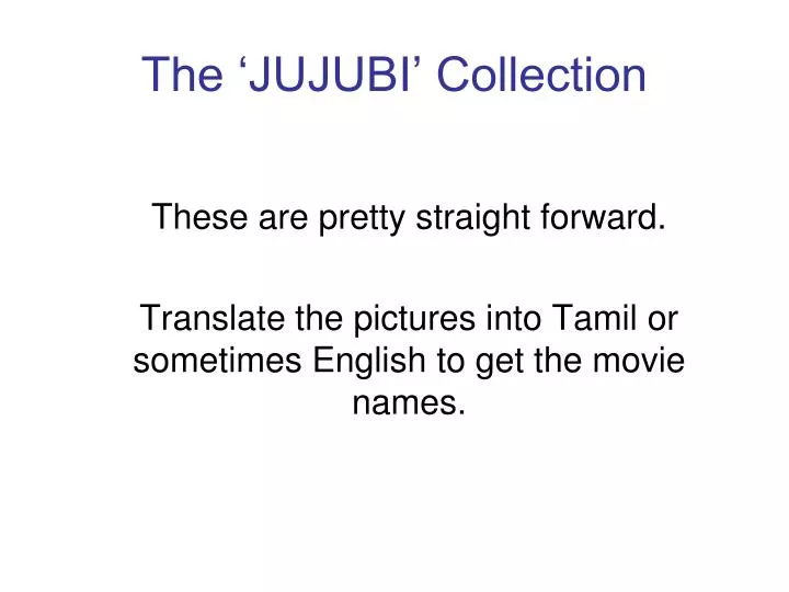the jujubi collection
