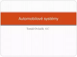 automobilov syst my