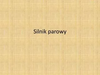 silnik parowy
