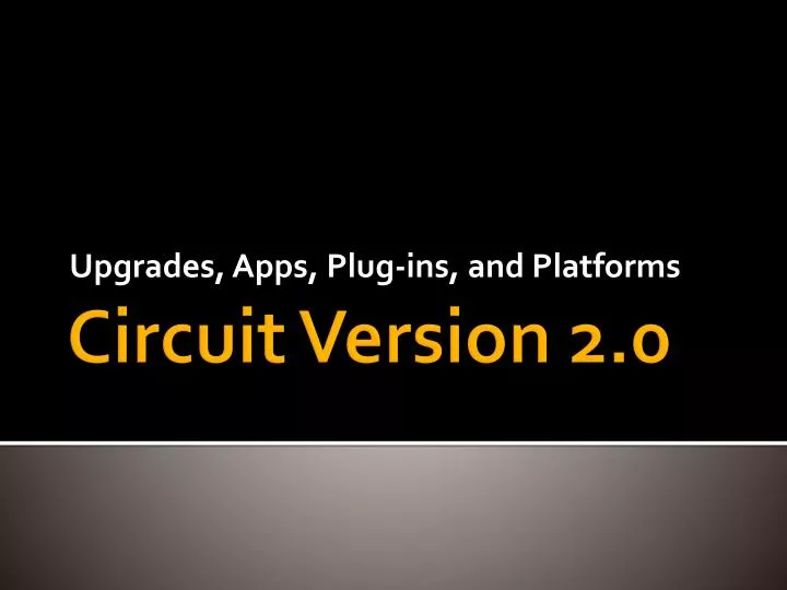 upgrades apps plug ins and platforms