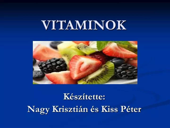 vitaminok