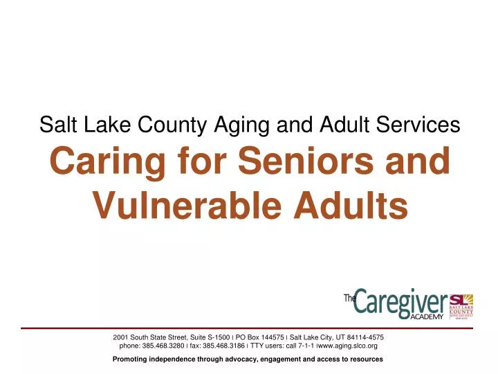 salt lake county aging and adult services caring for seniors and vulnerable adults