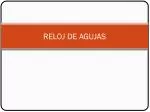 RELOJ DE AGUJAS - slide 1