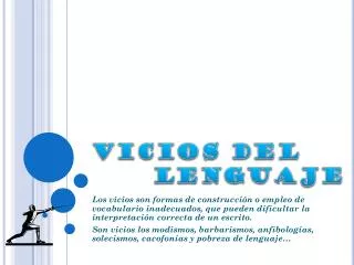 vicios del lenguaje