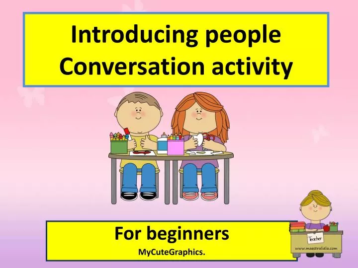 introducing people conversation activity