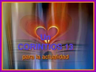 un corintios 13 para la actualidad