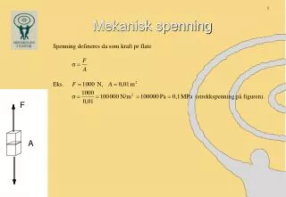mekanisk spenning