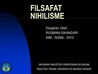 filsafat nihilisme