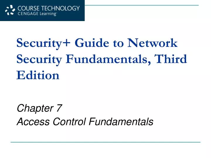 security guide to network security fundamentals third edition