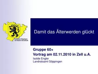 damit das lterwerden gl ckt