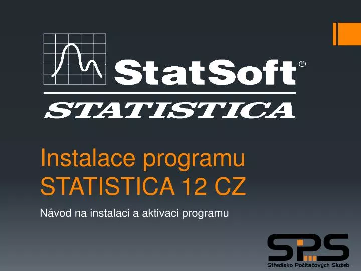 instalace programu statistica 12 cz