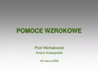pomoce wzrokowe
