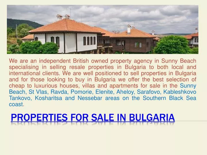 properties for sale in bulgaria