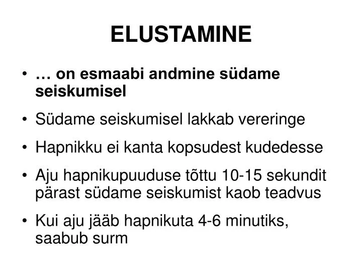 elustamine