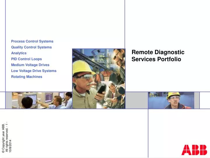 remote diagnostic services portfolio