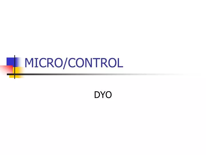 micro control