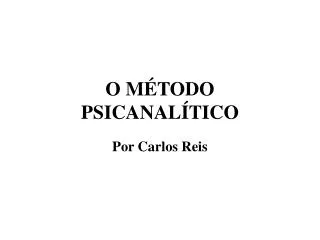 o m todo psicanal tico