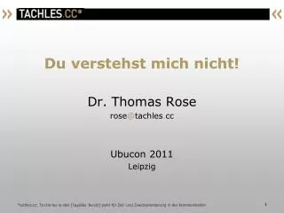 du verstehst mich nicht