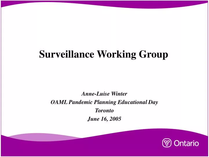 surveillance working group