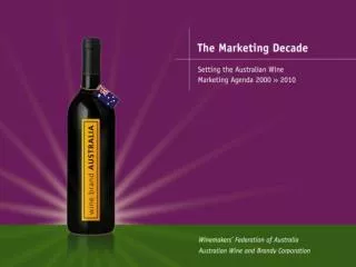 is the beginning of the Marketing Decade and our mission to open new frontiers (markets).