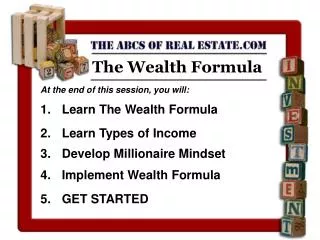 The Wealth Formula