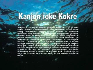 Kanjon reke Kokre