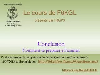 conclusion comment se pr parer l examen