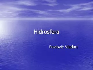 hidrosfera