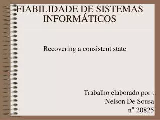 fiabilidade de sistemas inform ticos