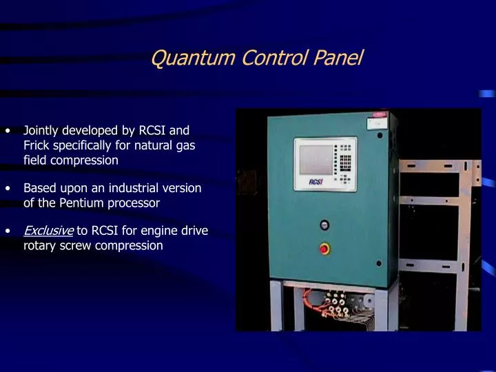 quantum control panel