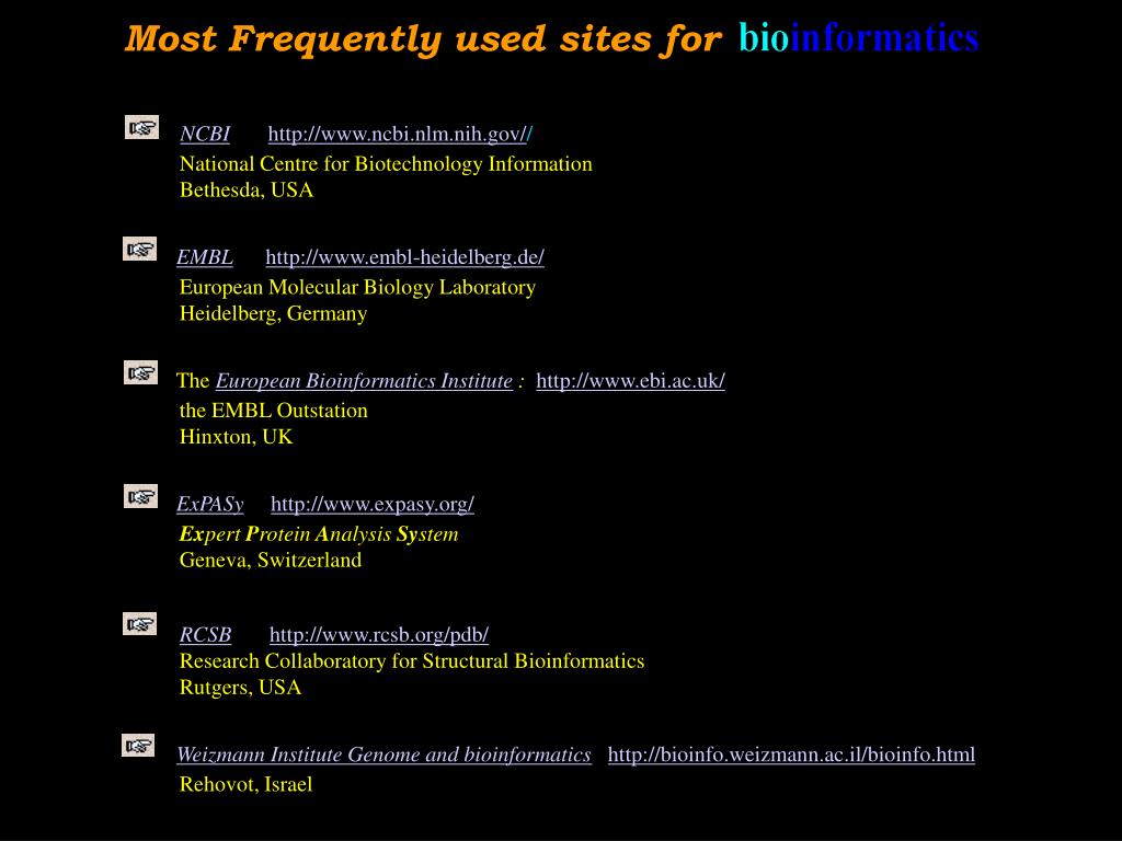 Key Online Resources for Biotechnology and Bioinformatics Research - slide 1