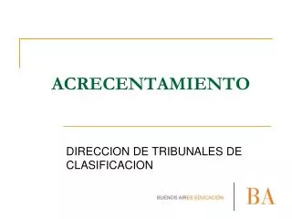 acrecentamiento