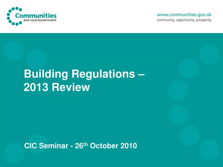 building regulations 2013 review