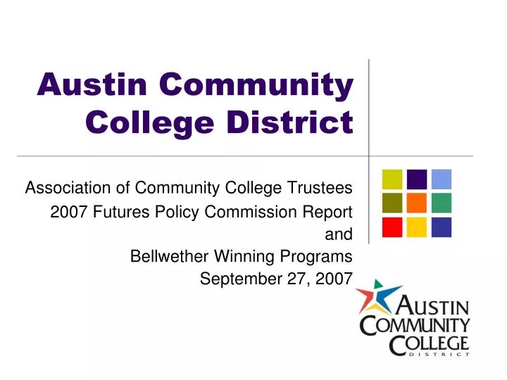 austin community college district