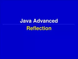 java advanced
