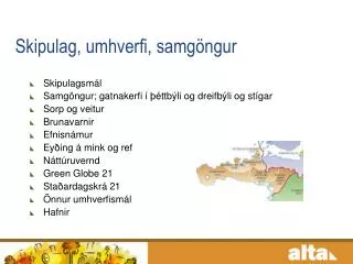 skipulag umhverfi samg ngur